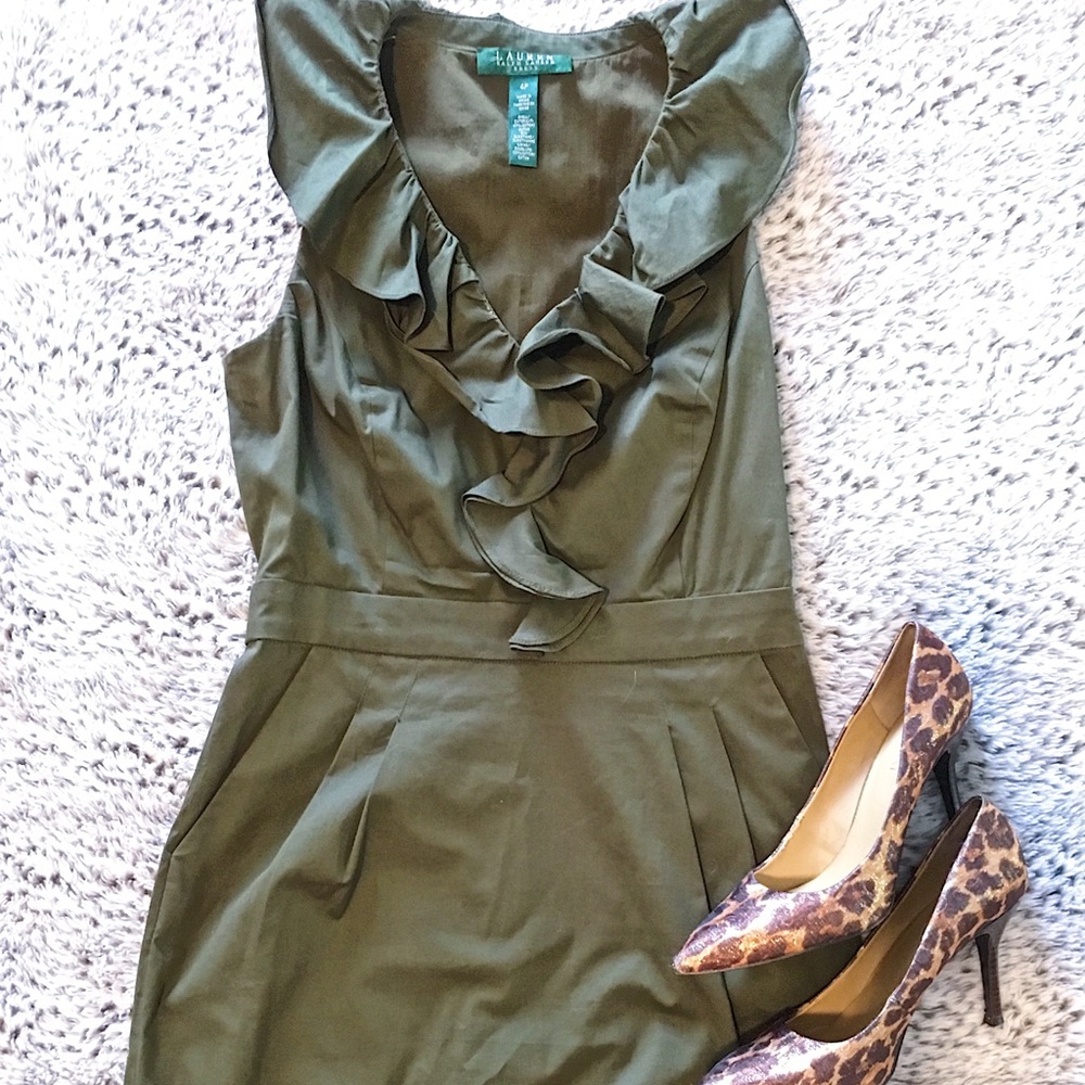 Green Lauren by Ralph Lauren Work Dress
